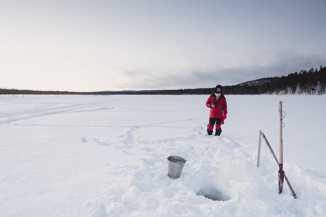 Recherche d'eau Hiver Finlande