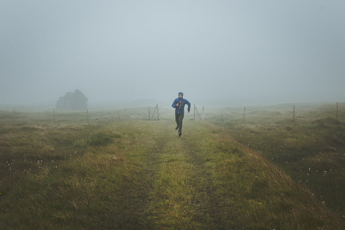 Foggy Mykines Island