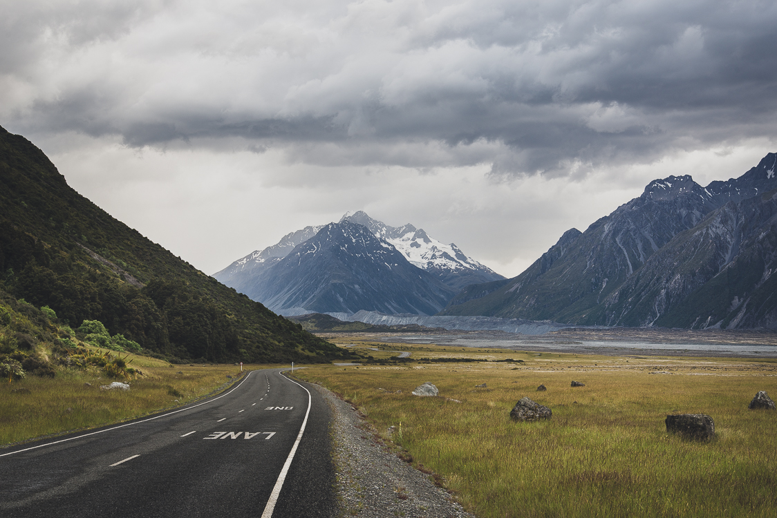 Road to Mount cook