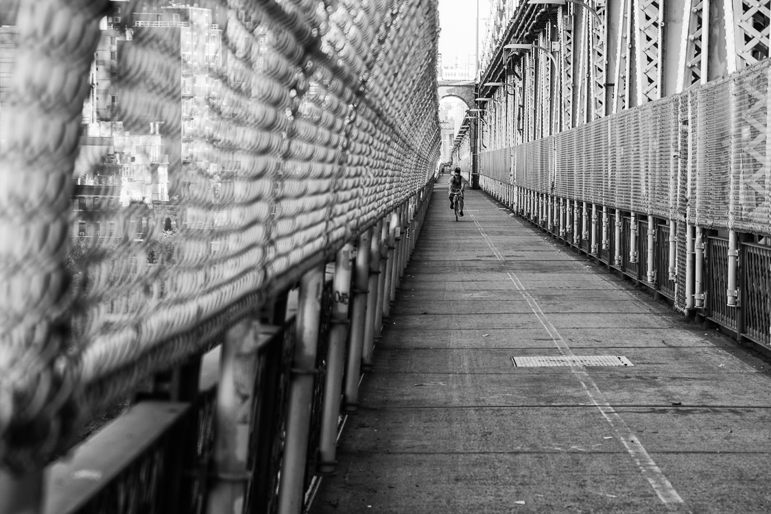 Bike on bridge