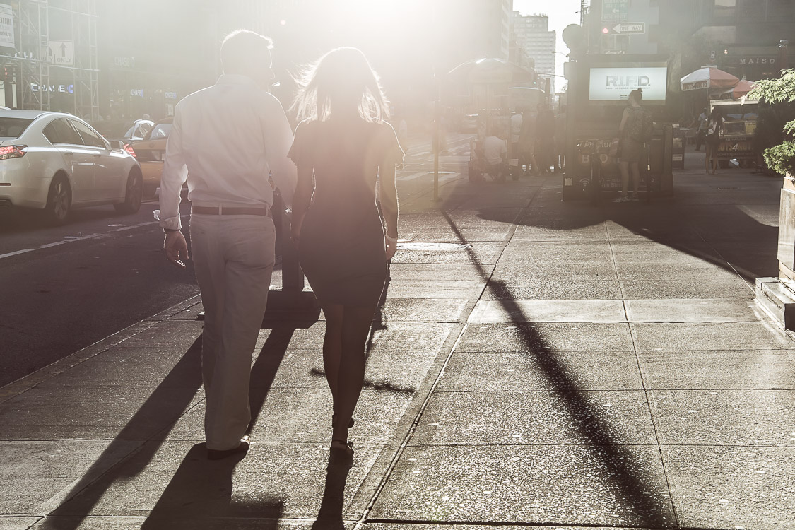 Couple in the sunlight