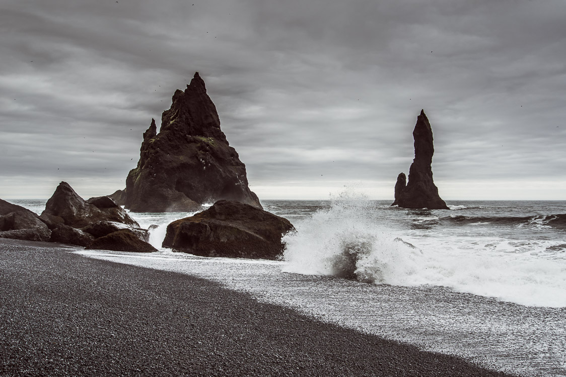 Waves Reynisfjara Black beach Iceland Sebastien Mas