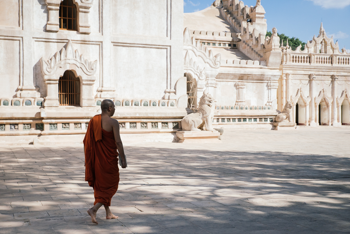 Monk in a pagoda