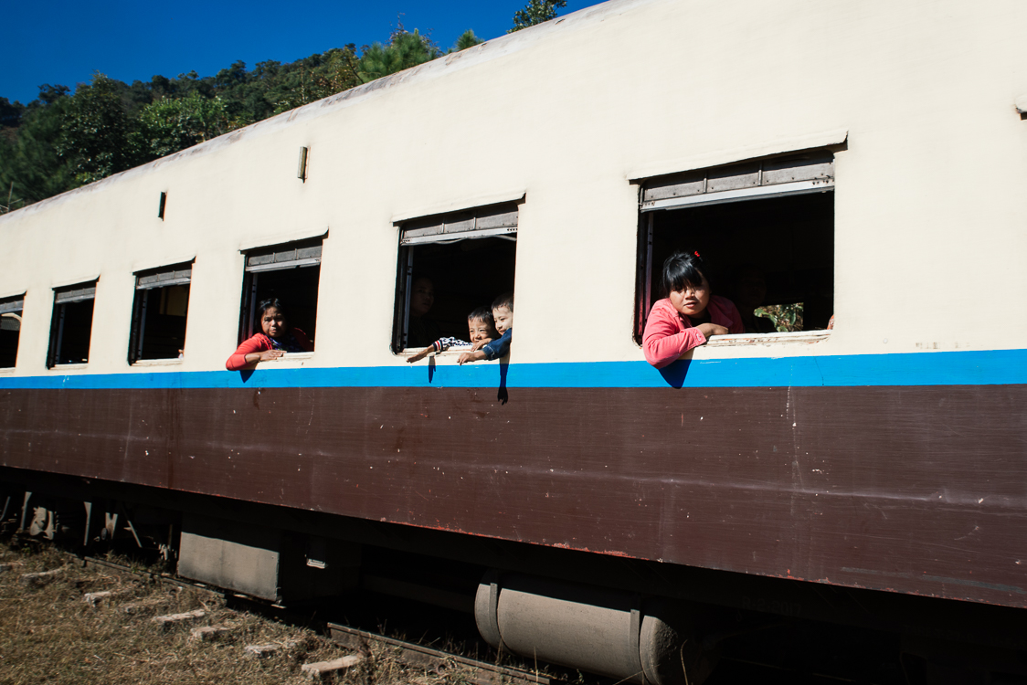 People and train Myanmar