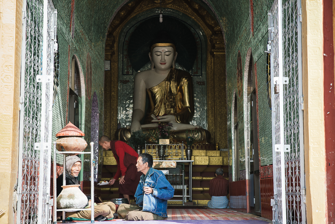 Men in a temple