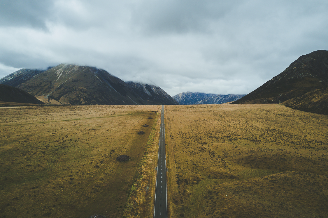 New zealand south island road